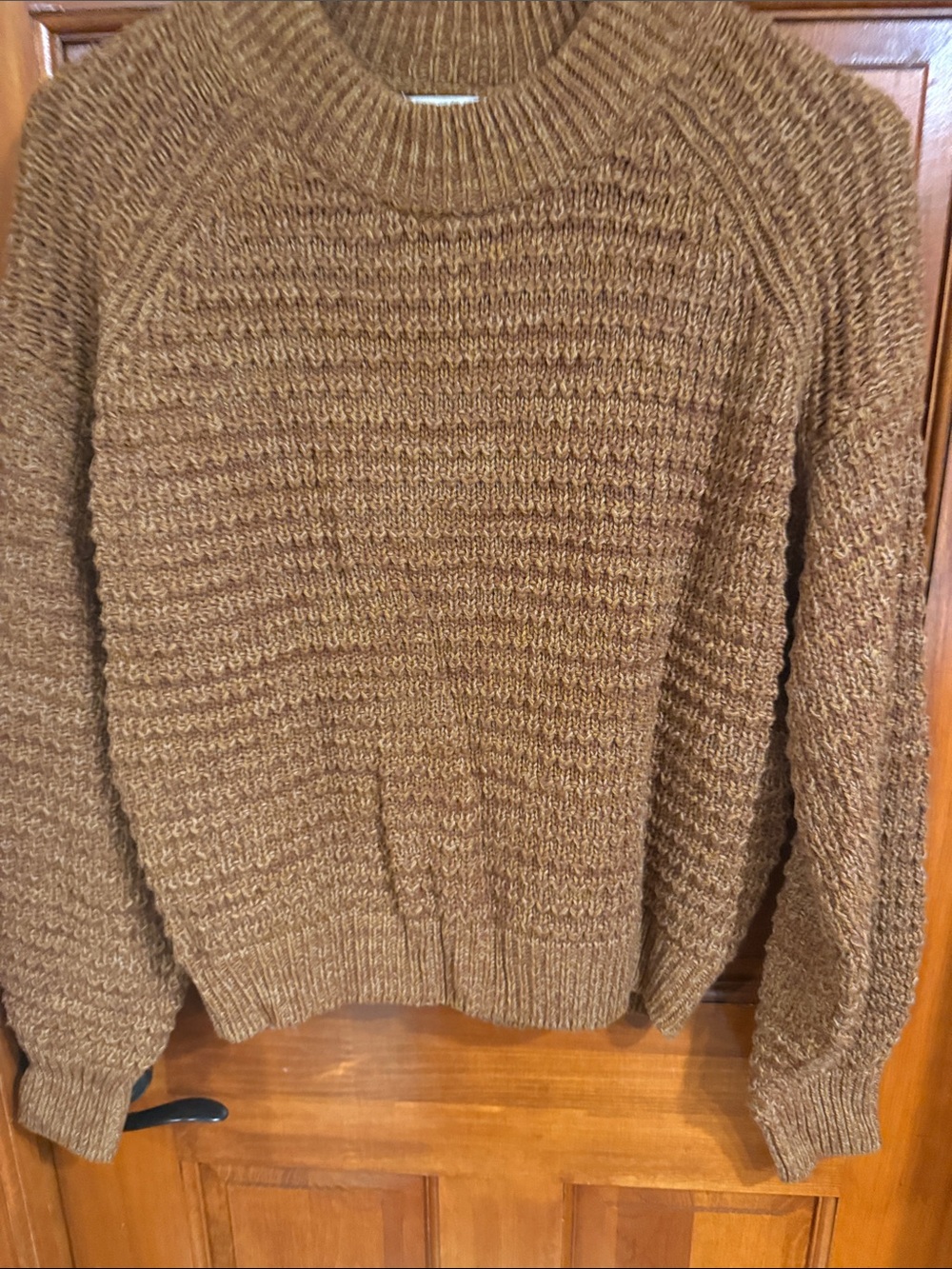 Universal Thread Rust Brown Textured Crewneck Sweater - Picture 3 of 7